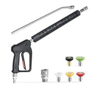 Elnwnnkc Ugello rotante a 360 gradi, resistente regolabile ad alta pressione per paesaggistica, ugello in metallo resistente per lavaggio auto