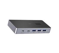 Elnwnnkc USB3.0 Switcher Selezione USB Switcher 4 Computer Condividere 4 Dispositivo per Stampante Scanner Tastiere Condivisione Selezione Adattatore