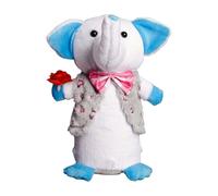 Elnwnnkc Valentine Elephant Plush Toy with LED Light Decors Creating for Safe Children Use And Home Enhancement Gift Plush