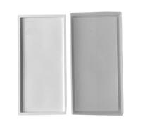 Elnwnnkc Vassoio di frutta Stampi Piastra di Resina Silicone Piatto Rettangolare Gioielli Piatto Stampi Silicone per Casting Resina