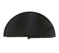 Elnwnnkc Ventaglio spagnolo alla moda, elegante, in legno, vintage, tinta unita, pieghevole, per feste in costume, decorazioni per feste