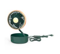 Elnwnnkc Ventilatore per auto da 5 W, regolabile, a 180°, a basso rumore, per auto, forte vento