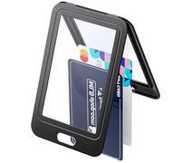 Elnwnnkc Vertical Double-Sided Card Holder with Clear Window Hard Case for Office School Credit Cards Card Protector Pouch