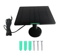 Elnwnnkc Weather Resistant Solar Power Chargers for Security Cameras Smartests IC Voltages Regulation 360 Degree Adjustable Mount Cable Solar Charger for Security Devices