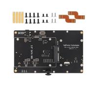 Elnwnnkc X1008 PCIE Scheda di espansione per disco doppio/rigido Installazione facile Accesso ai dati ad alta velocità Migliora l'accesso ai dati per l'archiviazione della scheda RPI5 Soluzione di