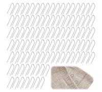 ELNX 100 Pezzi spilli Mossing, 23mm spilli da Cucito a Forma di U, spilli per Fissaggio Doppio, Forniture per fioristi, spilli per ghirlande, tributi funebri e spugne Oasis