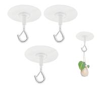 ELNX 3 ganci da soffitto, ganci adesivi da soffitto, ganci da soffitto resistenti per piante sospese, mangiatoie per uccelli, campanelli eolici, lanterne, fioriere, decorazioni per esterni