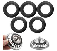 ELNX 5 Pezzi Franke Sink Plug Guarnizione in Gomma O-Ring Rondelle Guarnizione Blanco Sink Plug Guarnizione di Scarico per cestello Filtro 78 79 80 82 83 mm Bagno Cucina Lavanderia Lavello Scarico