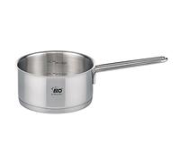 ELO 7243626 Casseruola con manico lungo in acciaio inox, casseruola da cucina, adatta a tutti i tipi di forini, acciaio inossidabile, 16 cm, 1,3 l