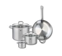 ELO 9500450 - Set di 1 padella 32 cm e 3 pentole, 12, 20 e 26 cm, Elo Profi Citrino, acciaio inox, induzione 9500450