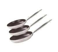 Elo 9804150 - Set di 3 stufe in alluminio, padella a induzione, padella antiaderente, padella senza BPA, alluminio, ceramica, acciaio inossidabile, 32 x 5,5 cm