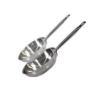 ELO 9903350 - Set di 2 padelle in acciaio inox, 24 cm e 28 cm, padella da cucina in acciaio inox, 2 padelle in acciaio inox, padella da cucina in acciaio inox, 24 cm e 28 cm