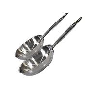 ELO 9903450 - Set di 2 padelle da 28 cm e 32 cm, 2 padelle in acciaio inox, padella da cucina in acciaio inox, padella da forno, 28 cm e 32 cm
