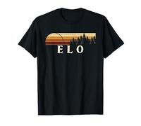 Elo, MI Vintage Evergreen Tramonto Anni Ottanta Retro Maglietta