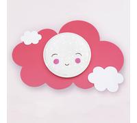 Elobra Applique a LED con nuvola Starlight Smile, rosa Elobra
