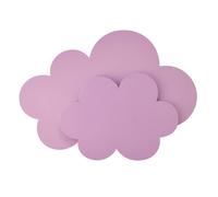 Elobra Applique a LED Wölkchen con spina, rosa, legno, dimmerabile Elobra