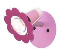 Elobra Lampada da parete in legno, colore rosa