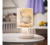 Elobra Lampada da tavolo ricaricabile a LED Paul Pottwal, bianco/blu, USB Elobra