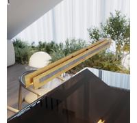 Elobra Lampada LED a sospensione Chile S, rovere/granito, lunghezza 116 cm Elobra