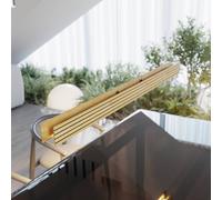 Elobra Lampada LED a sospensione Inka, legno chiaro, dimmerabile, lunghezza 116 cm Elobra