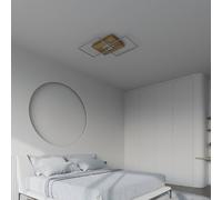 Elobra Plafone LED Inka S, lunghezza 50 cm, legno chiaro, dimmerabile Elobra