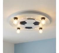 Elobra Plafoniera calcio, 4 luci, bianco argento Elobra