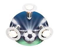 Elobra - Plafoniera Fussball Arena, legno, blu/verde, a + +