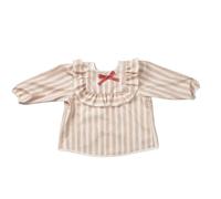 Elodie Details Bavaglino a maniche lunghe, impermeabile, grembiule con elastico ai polsi, si pulisce facilmente grembiule DME BLW, senza PVC e ftalati, OEKO-TEX - Candy Stripes