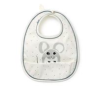 Elodie Details Bavaglino Impermeabile per Bimbo e Bimba Design Scandinavo - Forest Mouse Max, Bianco
