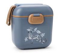 Elodie Details Lunch Box per Bambini, Bento Senza BPA con Scomparti e Forchetta | Adatta a Lavastoviglie e Microonde | Contenitore Snack Scuola e Asilo, Design Opaco | 800ml | Garden Leo