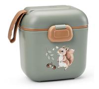 Elodie Details Lunch Box per Bambini, Bento Senza BPA con Scomparti e Forchetta | Adatta a Lavastoviglie e Microonde | Contenitore Snack Scuola e Asilo, Design Opaco | 800ml | Chipmunk Darling
