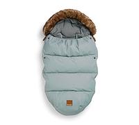 Elodie Details Sacco Passeggino Invernale Universale - Coprigambe Imbottito, Sacco Termico Antivento e Impermeabile, Morbido e Caldo, Compatibile con Passeggini e Carrozzine - Pebble Verde