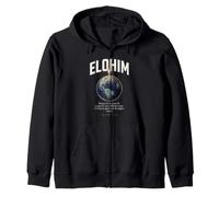 Elohim all Things Are from Him Christian Spanish Bibbia Verse Felpa con Cappuccio