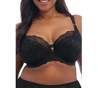 Elomi Brianna Underwire Padded Half Cup Reggiseno con Scollatura a V, Nero, 7E Donna
