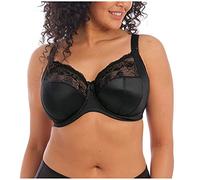 Elomi Morgan Banded Comfort & Support. Three-Section Cup, Side Frame, Stretch Lace. Solid Color Bra DD+ Bras Reggiseno Altamente Coprente, Opaco, Nero, 4G Donna
