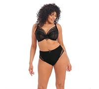 Elomi Priya Underwire Plunge Bra Reggiseno con Scollatura a V, Trasparente, Nero, 38GG Donna