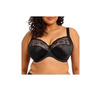 Elomi Women's Plus Size Morgan Underwire Banded Stretch Lace Bra, Black, 40FF
