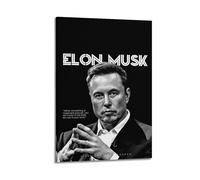 Elon Musk Black And White Quote - Poster da parete, decorazione, dipinto, arte, camera da letto, soggiorno, ufficio, dipinto, moderna decorazione per la casa, arte da parete, stampa immagine 20 x 30