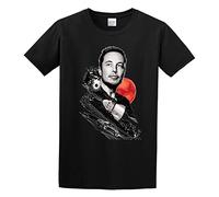 Elon Musk Hip Hop Hipster Match Lucky Thin T-Shirt Black L
