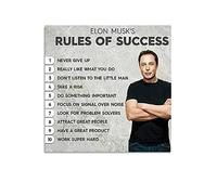 Elon Musk Poster Ufficio Poster (2) 30 x 30 cm (30 x 30 cm) Pittura Su Tela Poster Scroll Pictur