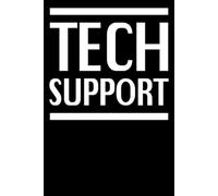 Elon Tech Support Notebook: Journal Wide Ruled White 110 pages (55 sheets) 9x6 inches