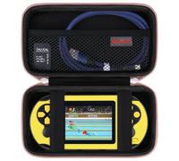 Elonbo Custodia compatibile con TaddToy 16 Bit Console di gioco portatile per bambini adulti, Classic Retro Video Games Borsa di custodia da viaggio, Portable Electronic Game Player Holder, Oro Rosa