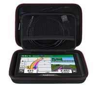 Elonbo Custodia da trasporto GPS per 5-5.5 pollici Garmin Drive 51/52/53, DriveSmart 55, Garmin zūmo XT, dezl OTR500, zumo 396 LMT-S GPS Navigation System, Tasca extra Mesh per caricabatterie, nero