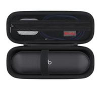 Elonbo Custodia da trasporto per Beats Pill - Altoparlante Bluetooth portatile, Beats Pill, impermeabile, custodia rigida da viaggio, tasca in rete adatta per caricabatterie, nero