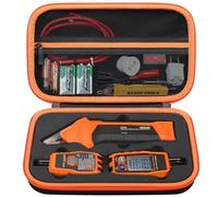 Elonbo Custodia da trasporto per Klein Tools 80016/80041/ET310 AC Circuit Breaker Finder Tool+Klein Tools RT250 GFCI Outlet Tester, Utensili Elettrici Storage Organizer Holder Bag,Nero+Interno Nero