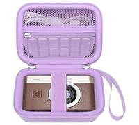 Elonbo Custodia da trasporto per KODAK PIXPRO C1 Friendly Zoom fotocamera digitale, KODAK C1 Compact HD Video Vlogging Camera Hard Travel Storage Storage Bag Mesh Pocket Fit Cable Viola
