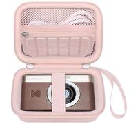 Elonbo Custodia da trasporto per KODAK PIXPRO C1 Friendly Zoom fotocamera digitale, KODAK C1 Compact HD Video Vlogging Camera Hard Travel Storage Storage Bag Mesh Pocket Fit Cable Pink