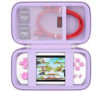 Elonbo Custodia da trasporto per Tebiyou/Great Boy/Beico console di gioco portatile retrò per videogiochi, custodia portatile da viaggio, mini borsa per giocattoli elettronici arcade, viola