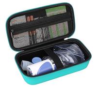 Elonbo Custodia di trasporto per nebulizzatore portatile portatile inalatore per adulti e bambini, cassa di viaggio dell'inalatore di asma, Verde. SOLO CASO