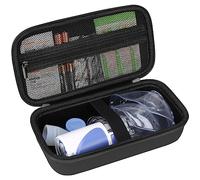 Elonbo Custodia di trasporto per nebulizzatore portatile portatile inalatore per adulti e bambini, cassa di viaggio dell'inalatore di asma, Nero. SOLO CASO